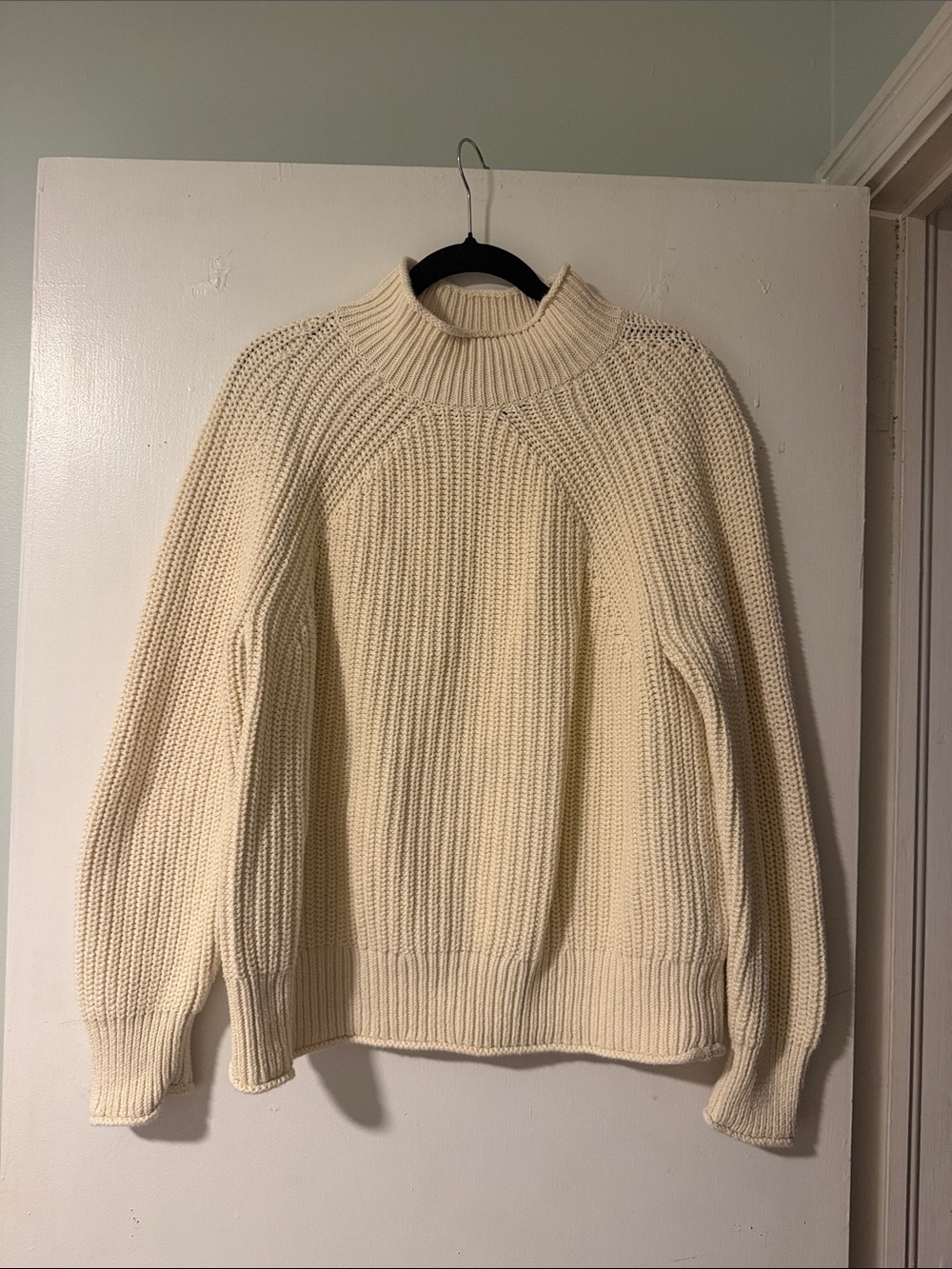 J. Crew Relaxed Rollneck Sweater in the Color Linen